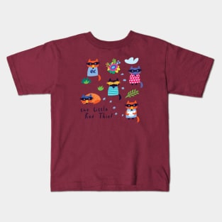 The litlle red thief Kids T-Shirt